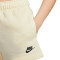 Pantalón corto Sportswear Club Fleece Mujer Coconut Milk-Black