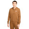 Sudadera Sportswear Club Fleece Mujer Ale Brown-White