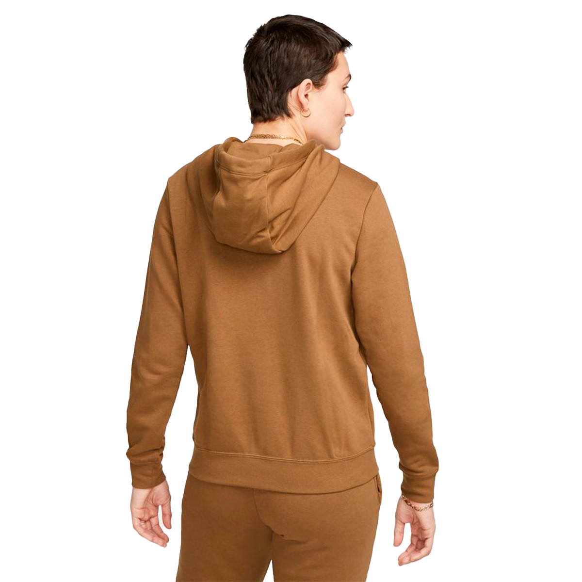 Sudadera Nike Sportswear Club Fleece Ale Brown-White - Fútbol