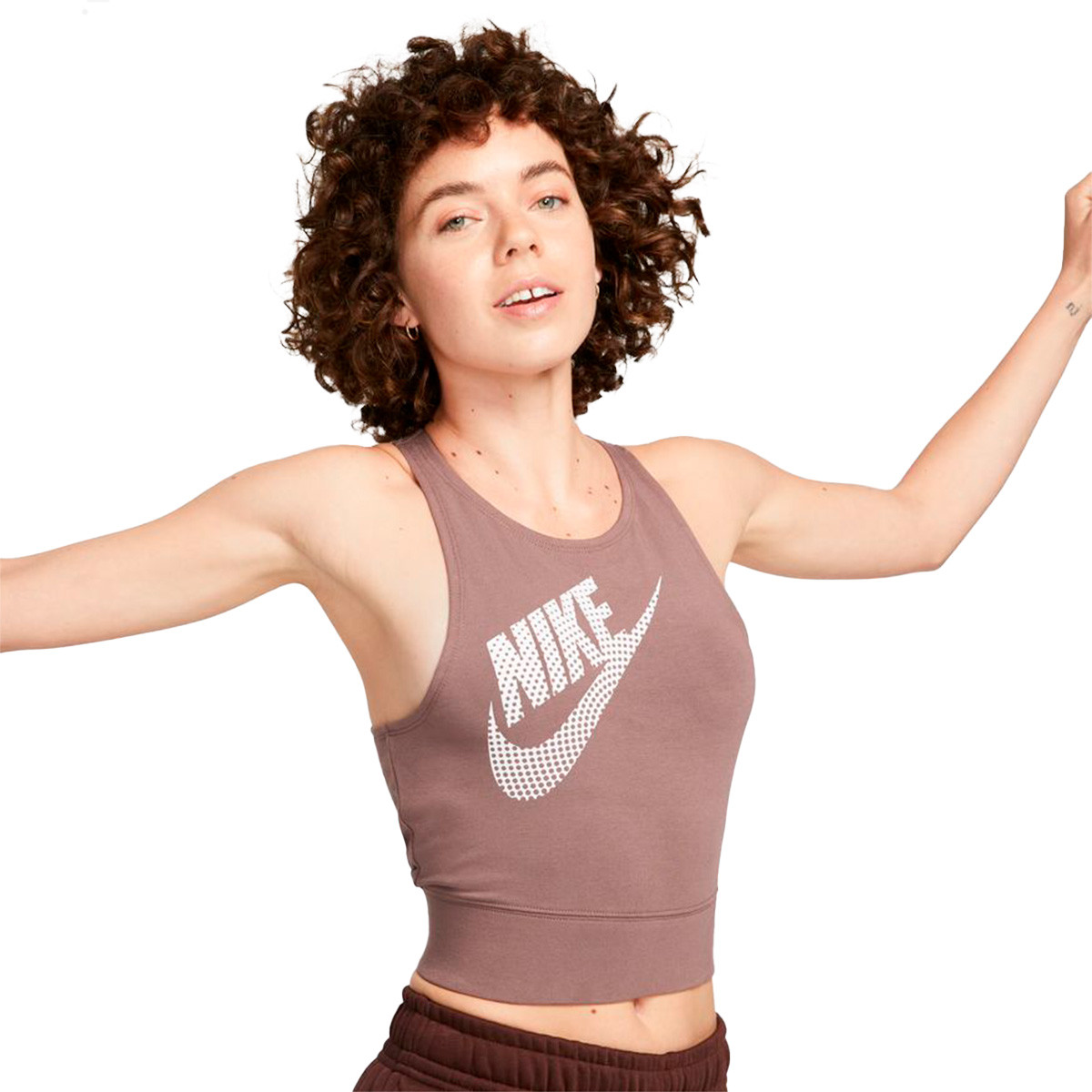 Corte Escudero Satisfacer Top Nike Sportswear Dance Mujer Plum Eclipse - Fútbol Emotion