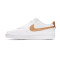 Zapatilla Court Vision Low Next Nature Mujer White-Mtlc Gold-White