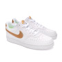 Court Vision Low Next Nature Mujer White-Mtlc Gold-White