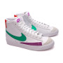 Blazer Mid '77 Mujer White-Stadium Green-Picante Red-Fuchsia Dream
