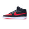 Zapatilla Court Vision Mid Black-Univ Red-White