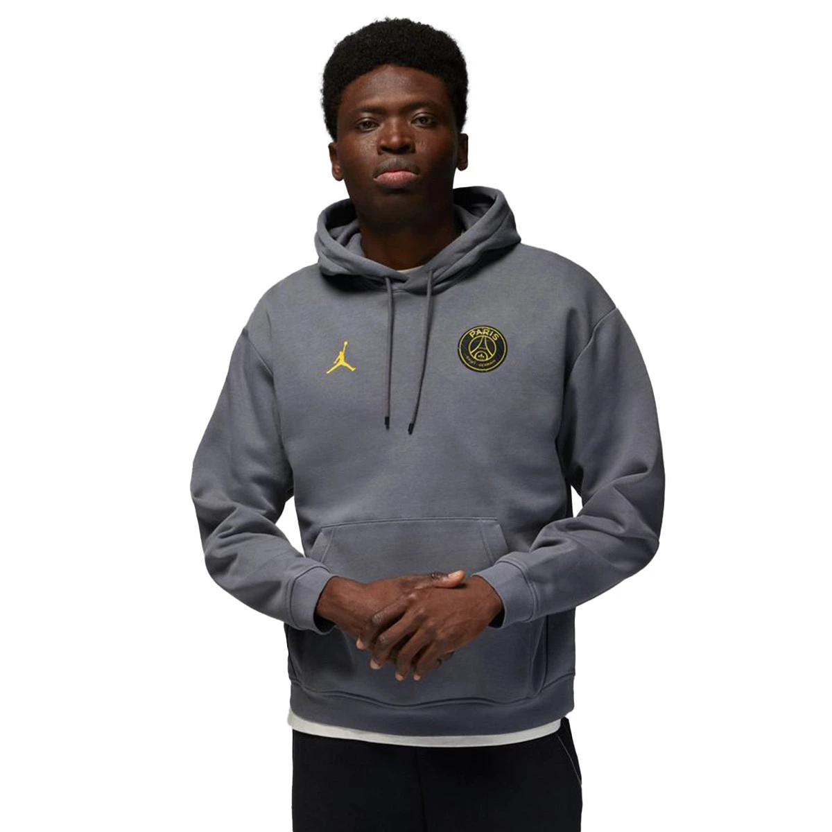 Felpa Nike PSG x Jordan Fanswear Graphite Tour Yellow F tbol Emotion