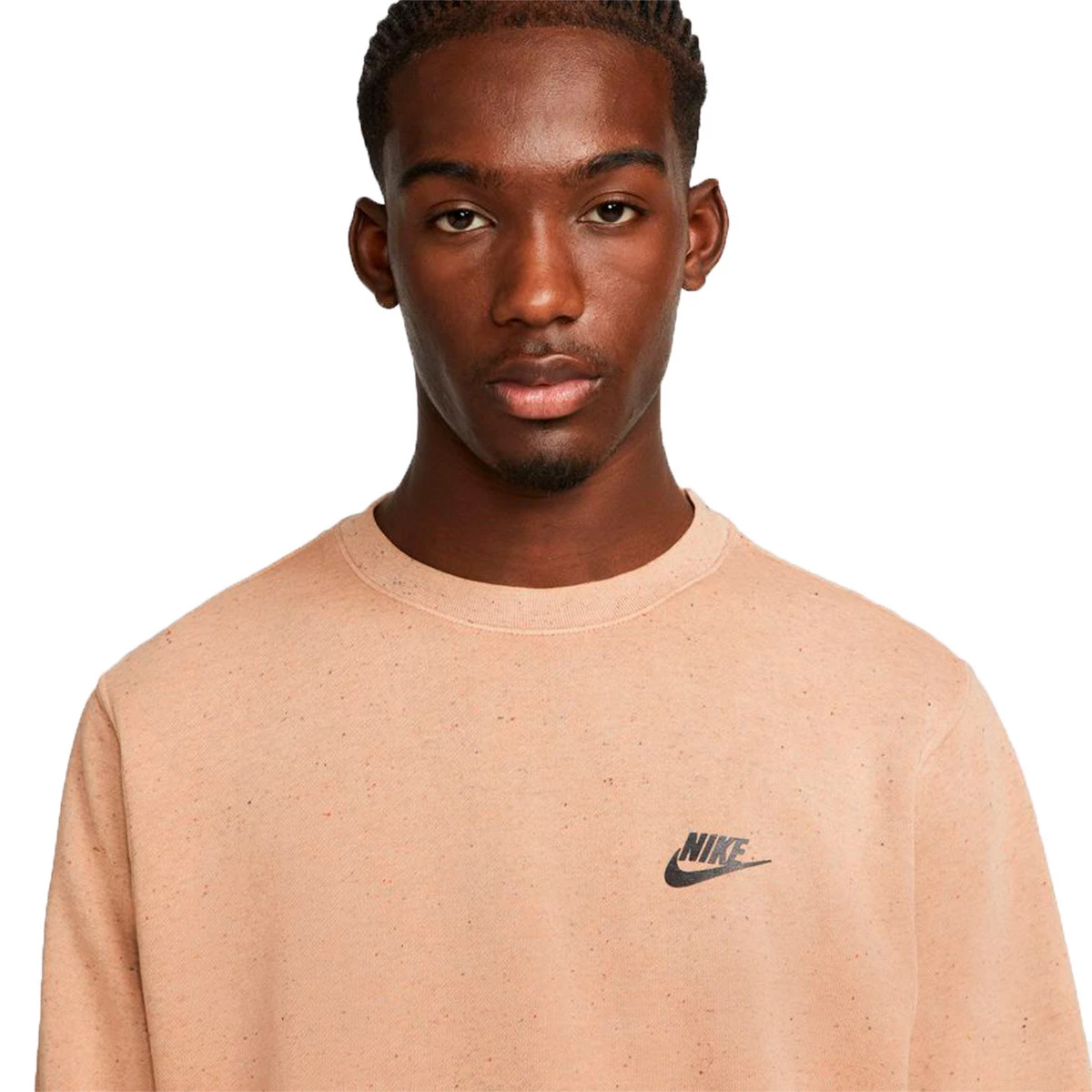 nike men's sportswear club crewneck sweatshirt driftwood