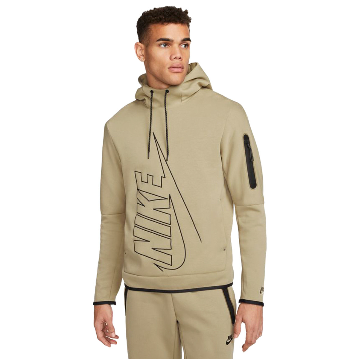 Sudadera Nike Fleece Graphic Khaki-Khaki - Fútbol Emotion