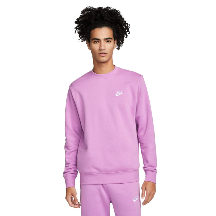 Sweatshirt Nike Sportswear Club Crew Violet ShockWhite Fútbol Emotion