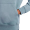 Sudadera Sportswear Club Hoodie Ashen Slate-Ashen Slate-White