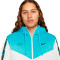 Chaqueta Sportswear Repeat Swoosh Polyknit Summit White-Baltic Blue-Black