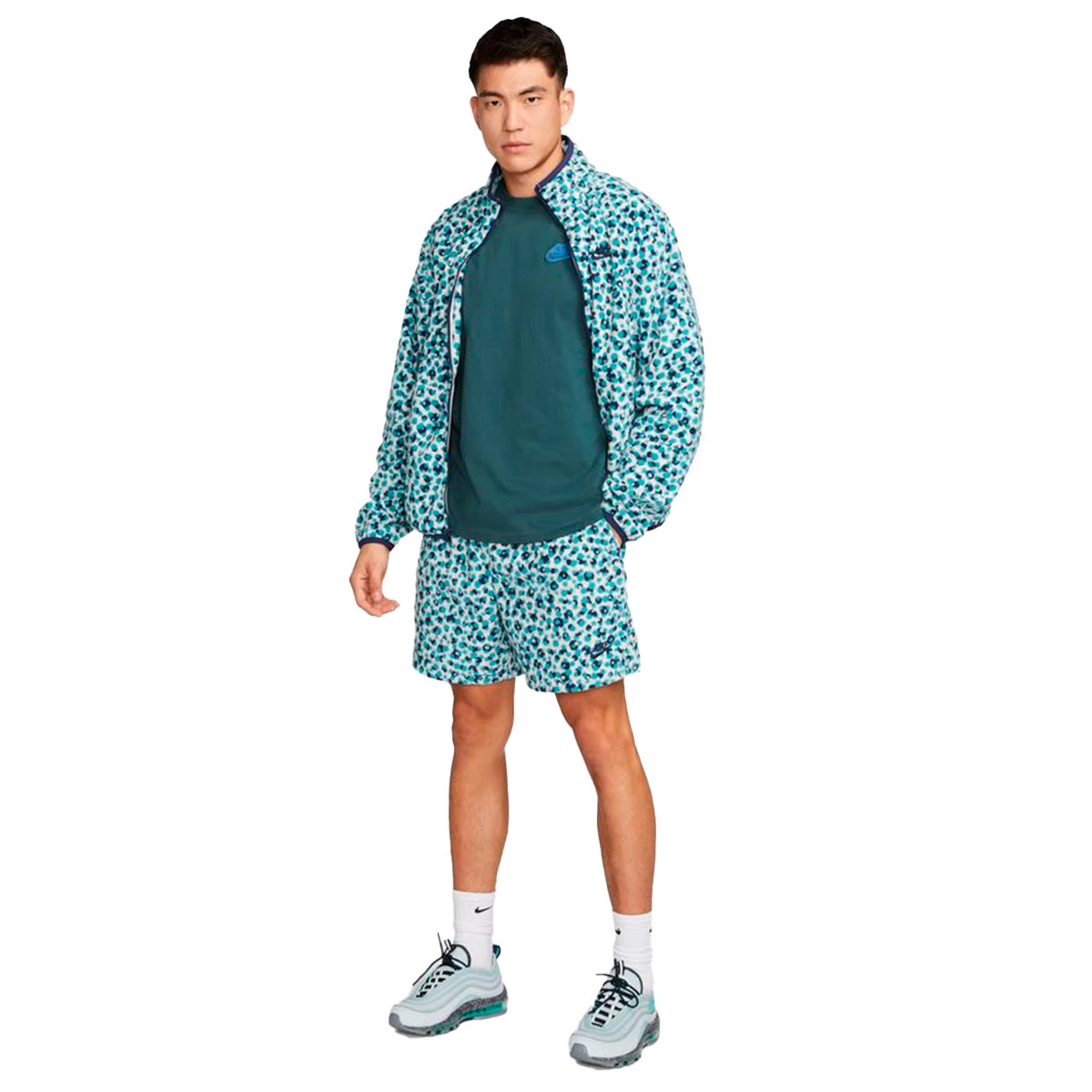 Camiseta nike sale sportswear plaid azul