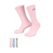 Calcetines Everyday Plus Cushioned Crew (3 Pares) Light Silversail-Cobablisssail-Pink Foam Ashe