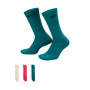 Everyday Plus Cushioned Crew (3 Paia)-Mineral Teal-Black-Active Fuchsia-Black-Citro