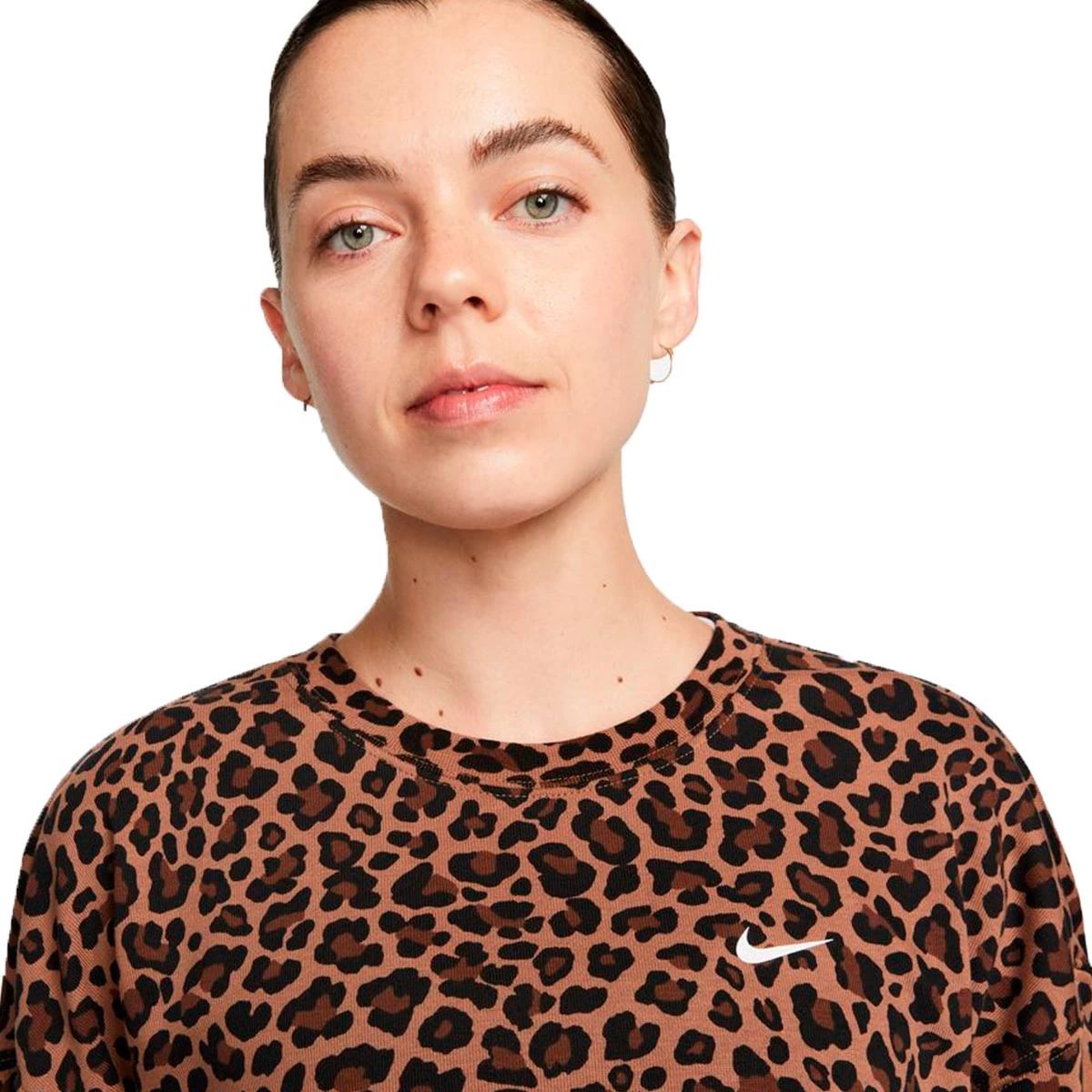 Nike womens top leopard print sweatshirt