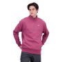 Athletics 90's 1/4 Zip Mock Sweatshirt Washed Burgundy