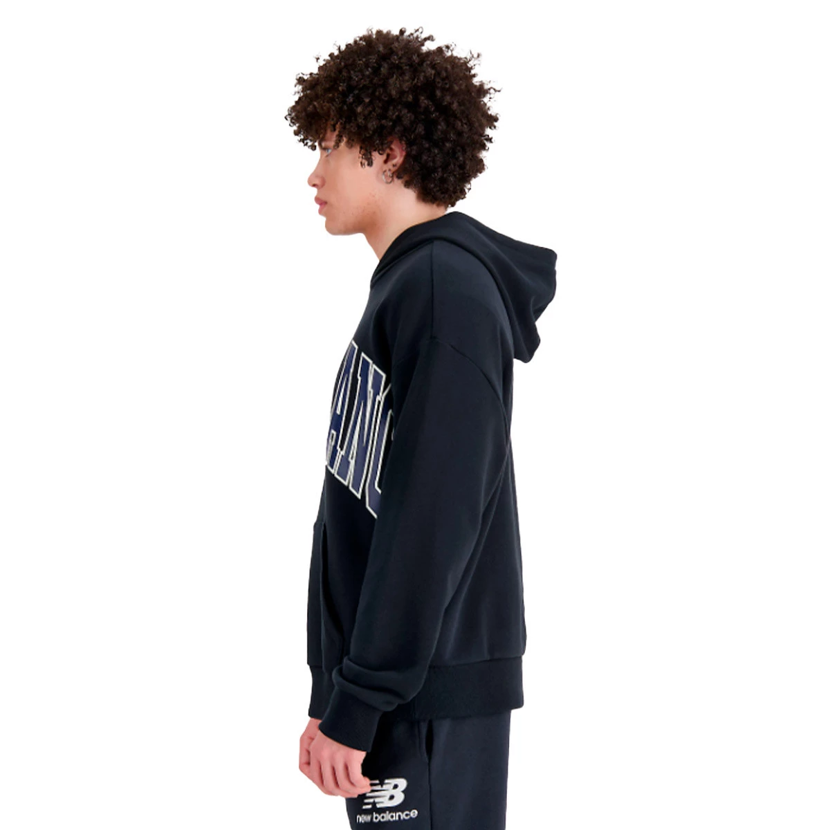 Sweatshirt New Balance Uni ssentials Warped Classics French Terry Black Futbol Emotion