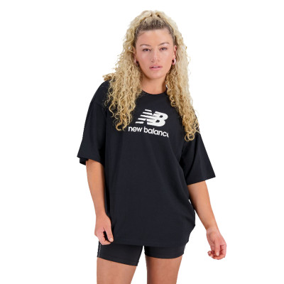 Essentials Stacked Logo Cotton Oversized Mujer Jersey