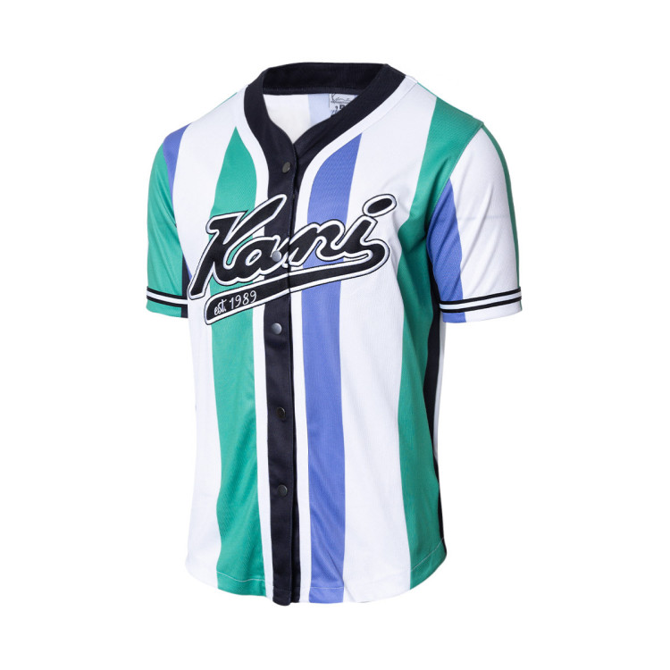 camiseta-karl-kani-varsity-striped-baseball-verde-1