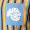 Camiseta Woven Signature Os Striped Light Blue-Light Yellow-Brown