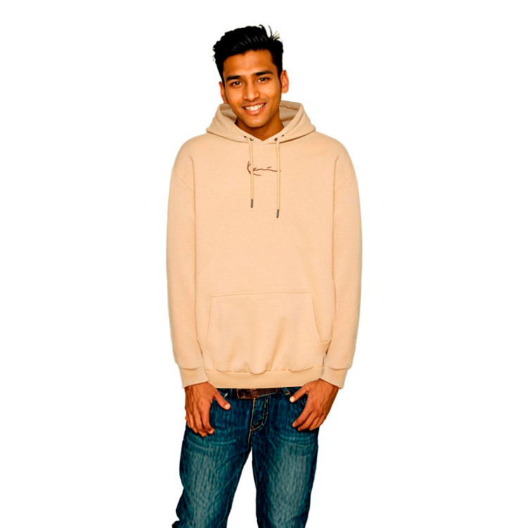 sudadera-karl-kani-small-signature-os-hoodie-sand-0