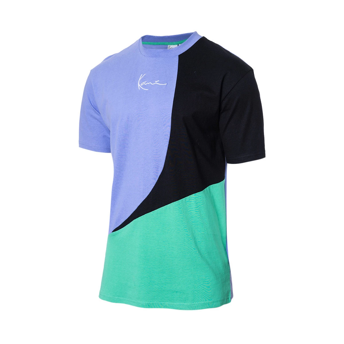 Jersey Karl Kani Woven Signature Block Pruple Green Black Futbol Emotion