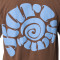 Camiseta Woven Signature Block Brown-Light Yellow-Sand