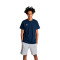 Camiseta Small Logo Navy-White