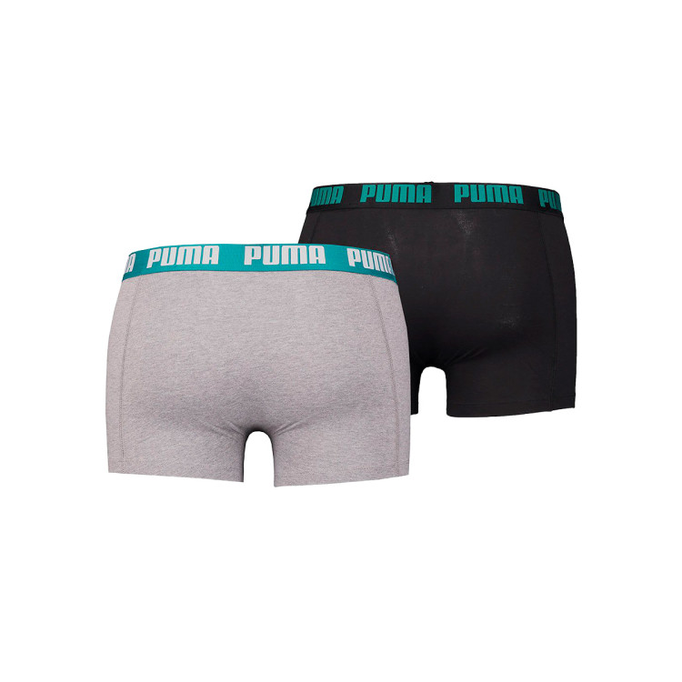 Boxers Puma Basic Boxer 2P Grey Teal Combo Fútbol Emotion