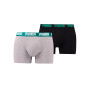 Boxers Puma Basic Boxer 2P Grey - Teal Combo - Fútbol Emotion