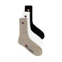 3 Pack Crew Socks Grey