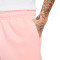 Pantalón corto Club French Terry Flow Pink Bloom-White-White
