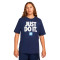 Camiseta Sportswear Fran Jdi Verbiage Midnight Navy