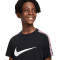 Camiseta Sportswear Repeat Swoosh Niño Black-Pink-White