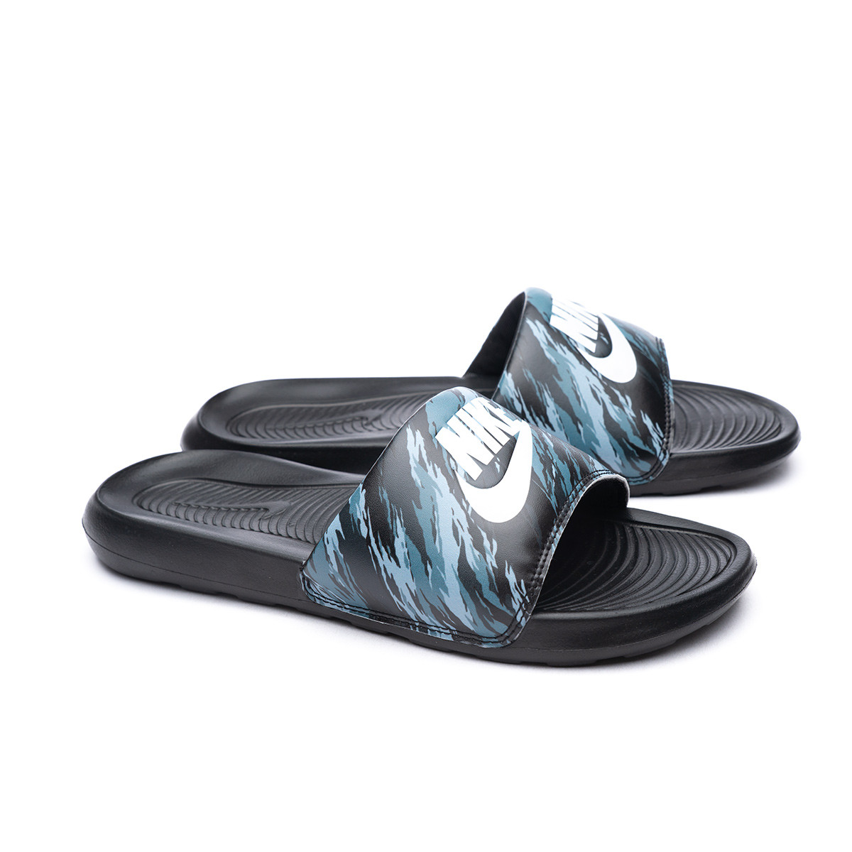 Chanclas Victori One Slide Print Black-Pure - Fútbol