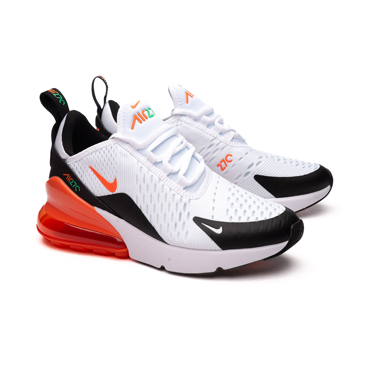 Siësta Dezelfde bloem Sneaker Nike Air Max 270 Niño Weiß-Turf Orange-Stadion Grün-Schwarz -  Fútbol Emotion