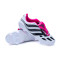 Bota Predator Precision + FG White-Core Black-Shock Pink