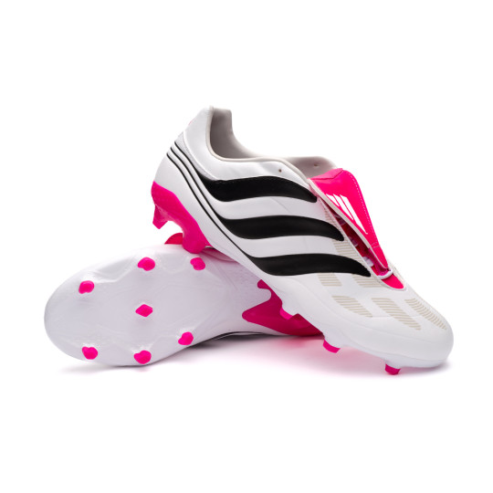 Bota fútbol adidas Predator Precision .3 FG White-Core Black-Shock Pink - Fútbol Emotion