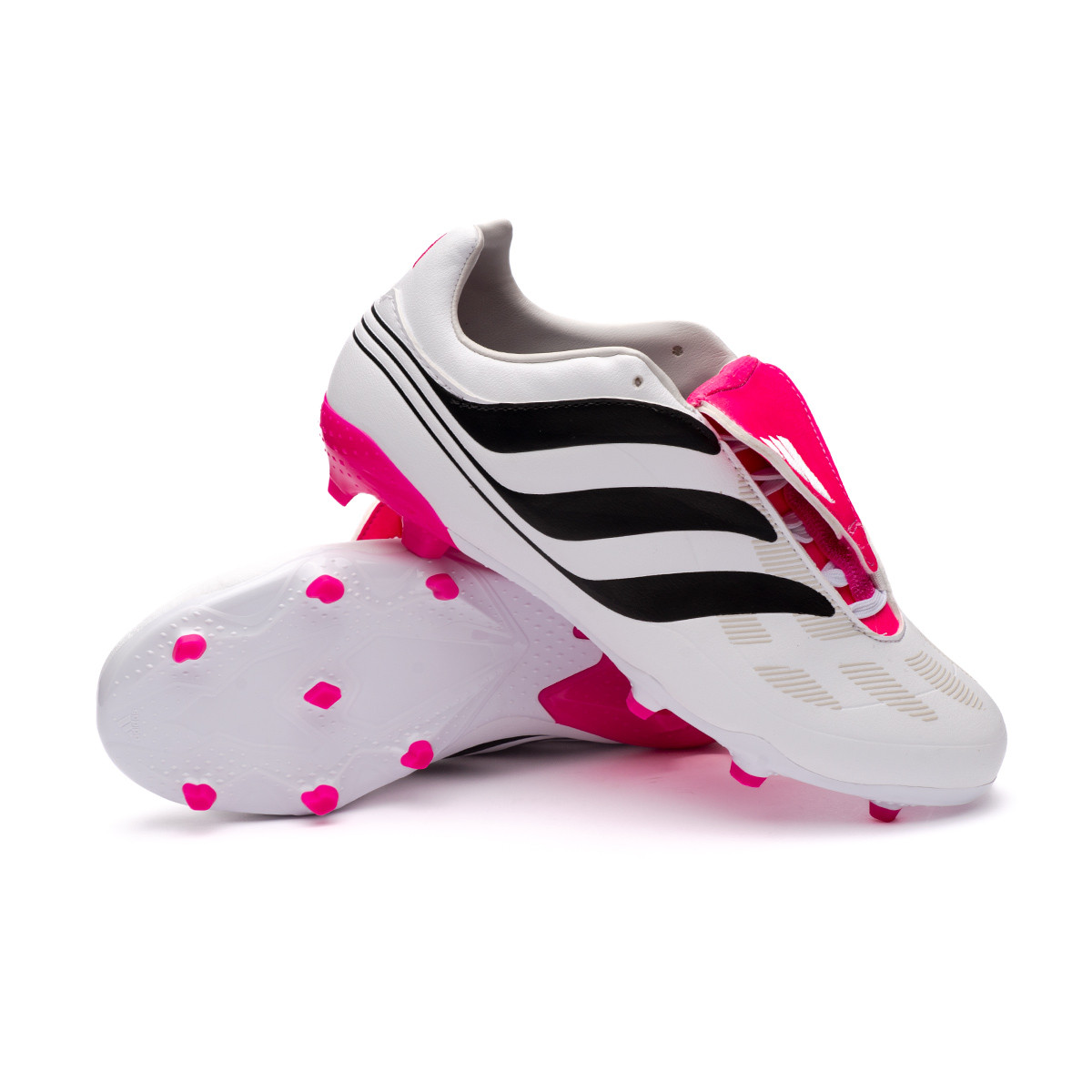 dolor de cabeza carga sílaba Bota de fútbol adidas Predator Precision .3 FG Niño White-Core Black-Shock  Pink - Fútbol Emotion