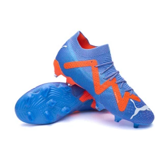 Chaussure de football Future Ultimate FG/AG Femme Blue Glimmer-White-Ultra Orange