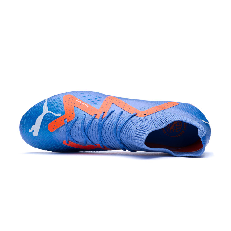 bota-puma-future-pro-fgag-blue-glimmer-white-ultra-orange-4