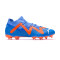 Bota Future Match FG/AG Blue Glimmer-White-Ultra Orange