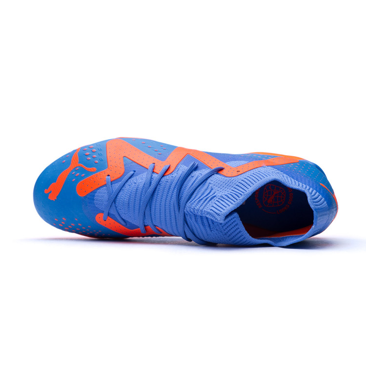 bota-puma-future-match-turf-mid-nino-blue-glimmer-white-ultra-orange-4