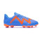 Bota Future Play FG/AG Niño Blue Glimmer-White-Ultra Orange