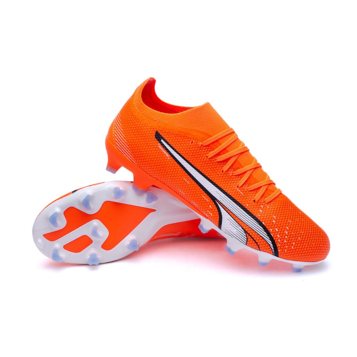 Football Boots Puma Ultra Match FG/AG Ultra Orange-White-Blue Glimmer -  Fútbol Emotion