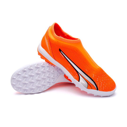 Football Boots Puma Kids Ultra Match LL Turf + Mid Ultra OrangeWhite