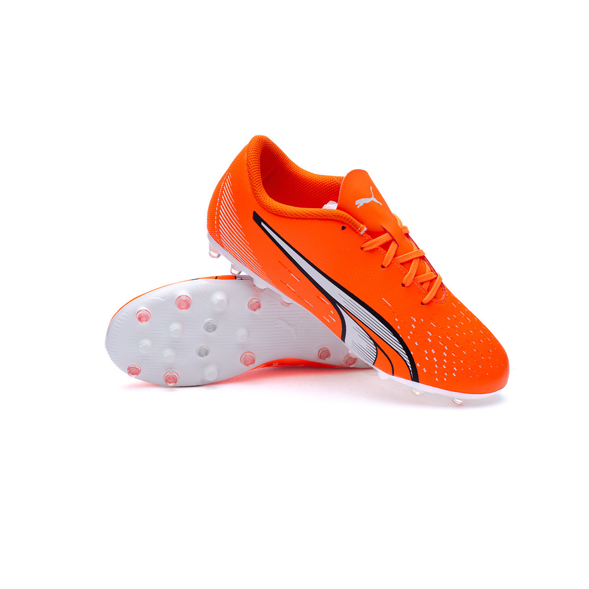 Bota fútbol Puma Ultra MG Ultra Orange-White-Blue Glimmer - Fútbol Emotion