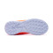 Bota Ultra Play Turf Cinta Adhesiva Niño Ultra Orange-White-Blue Glimmer