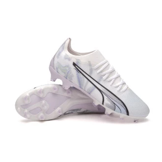 Bota Ultra Match FG/AG Mujer White-Black-Spring Lavender