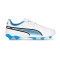 Bota King Match FG/AG Niño White-Black-Blue Glimmer