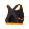 Sujetador IndividualBLAZE High Neck Black-Ultra Orange